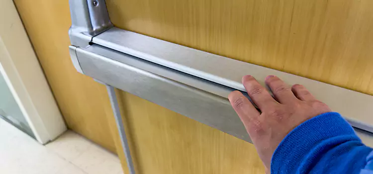 Installing a Push Bar on a Door Davie